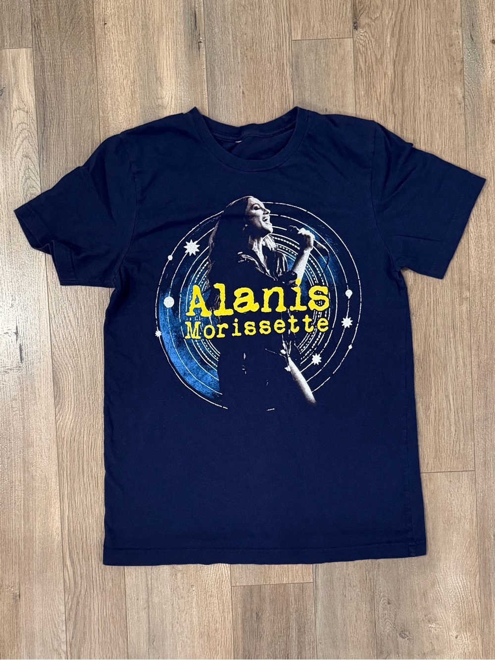 Alanis Morissette Navy Graphic Tee